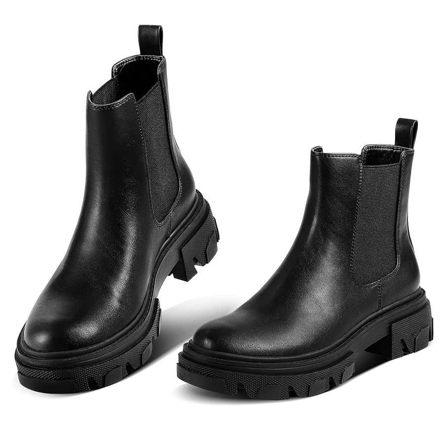 Amazon.com | PIZZ ANNU Women's Dani Platform Chelsea Boots
